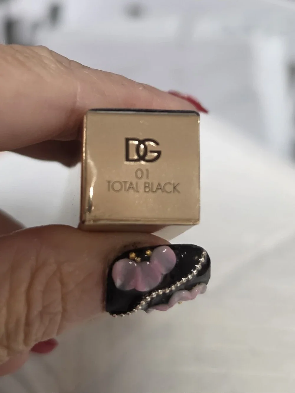 NIB Dolce & Gabbana Gold Everink Liquid Eyeliner Pen - 01 Total Black